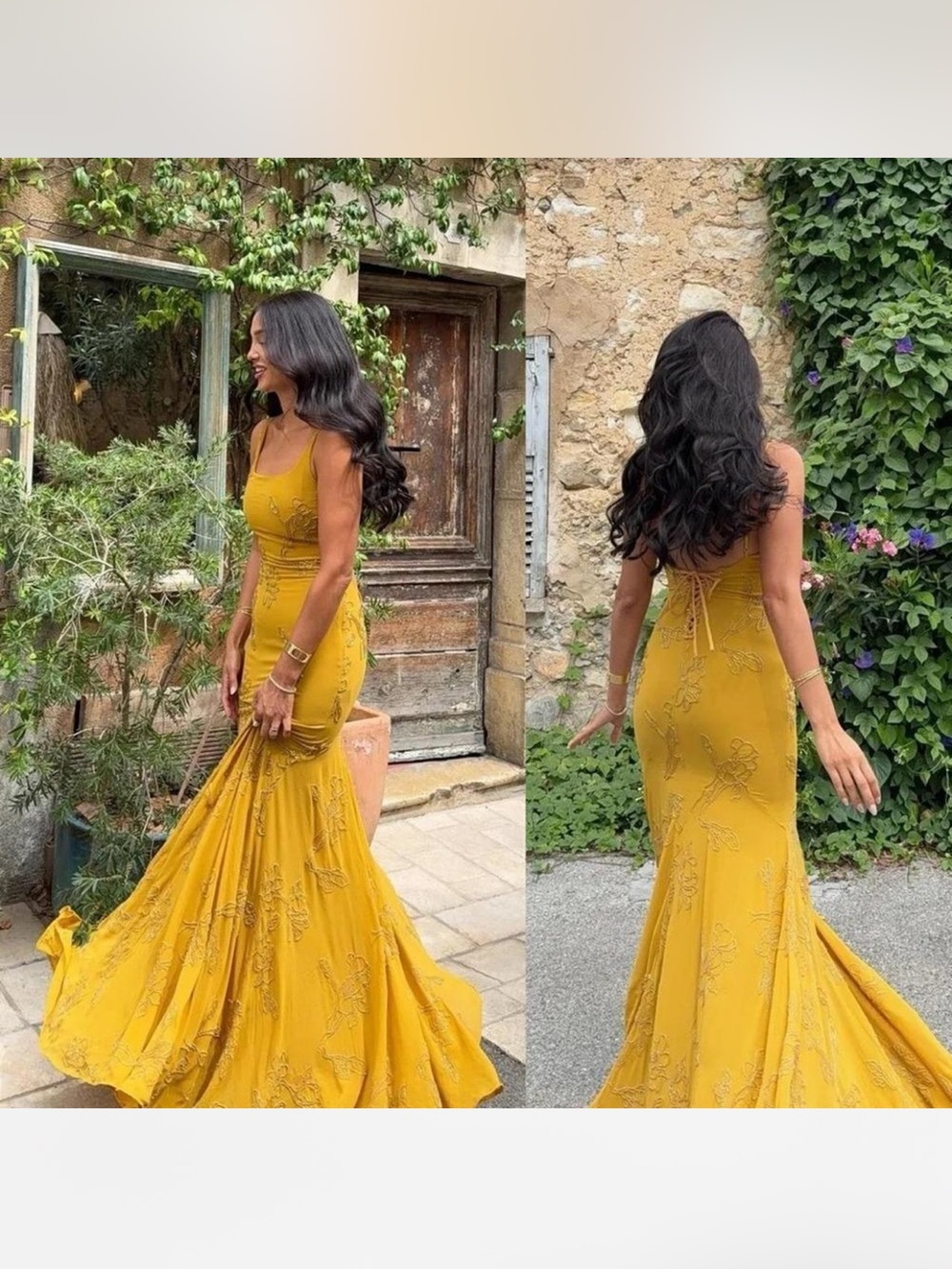 HOUSE OF CB Rosalia Gold Embellished Hand Beaded Maxi Dress NWOT